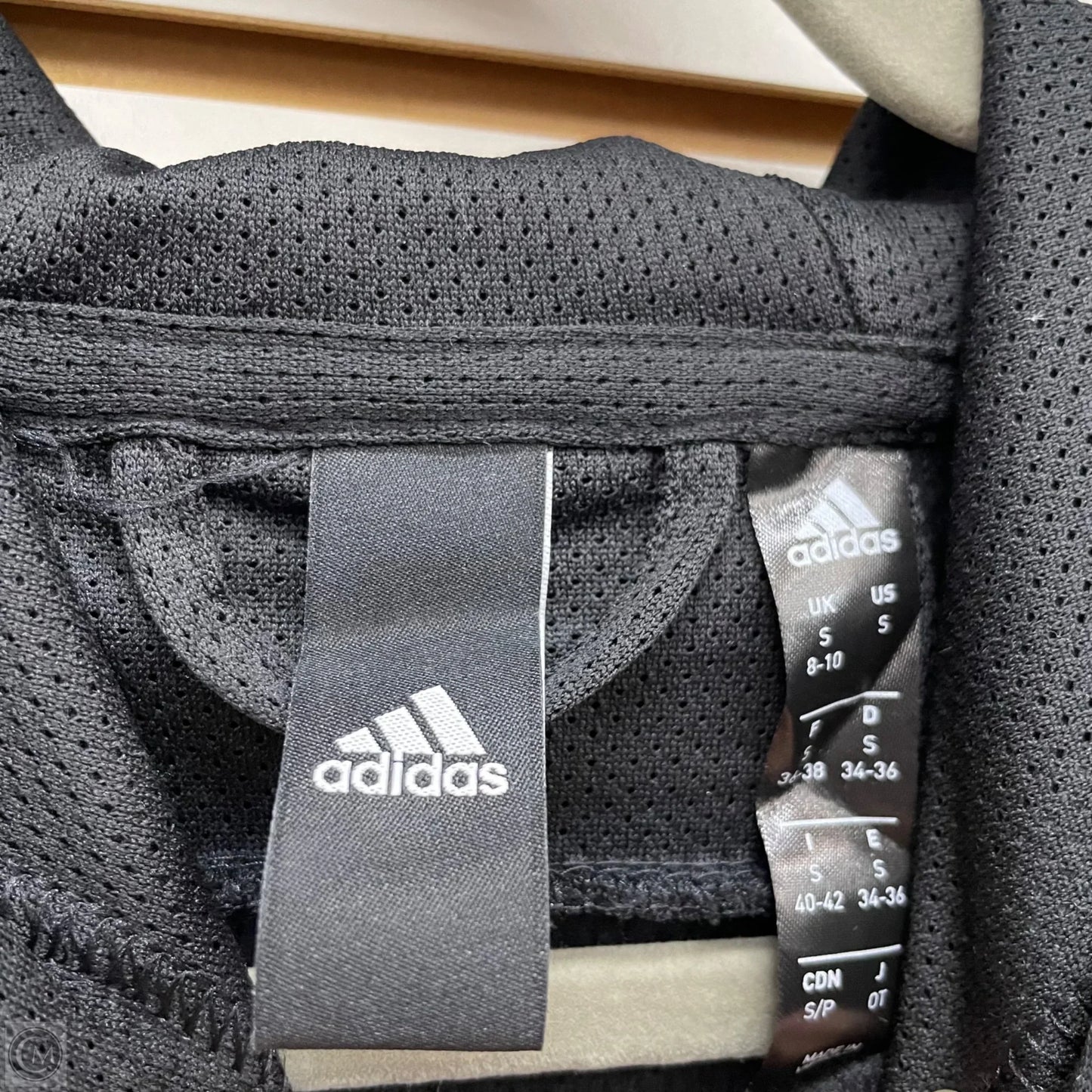 Athletic Sweatshirt Hoodie By Adidas In Black, Size: S