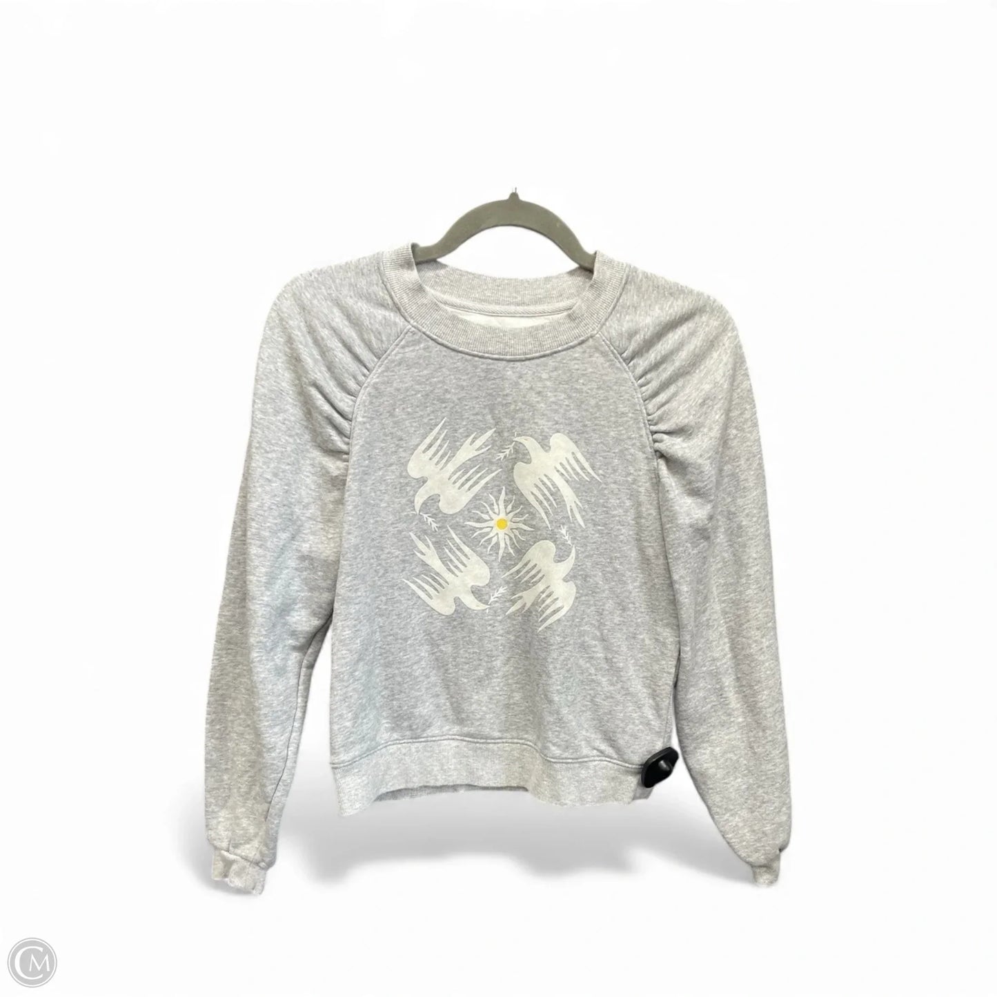 Sweatshirt Crewneck By Anthropologie In Grey, Size: Xs