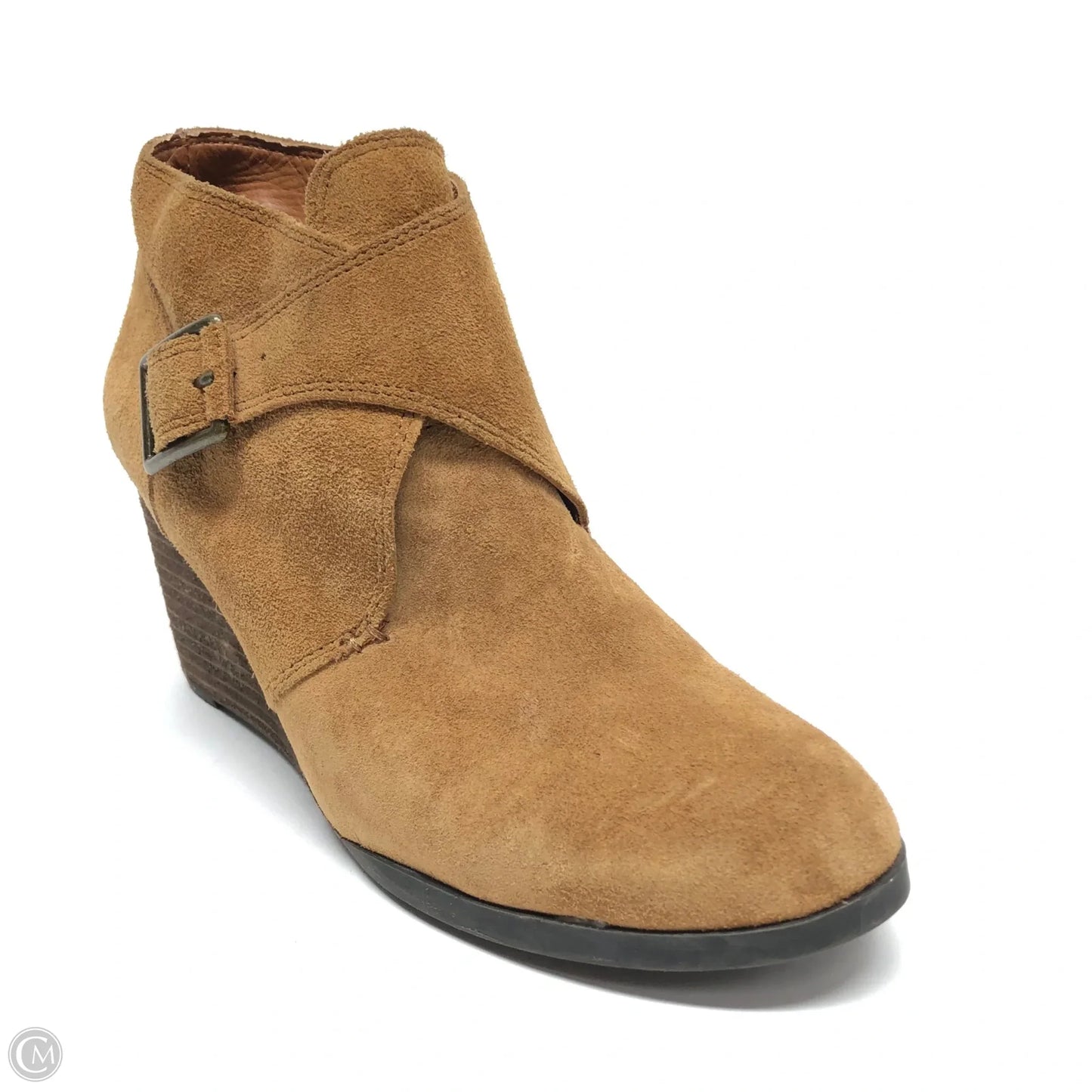 Boots Ankle Heels By Lucky Brand In Brown, Size: 8.5