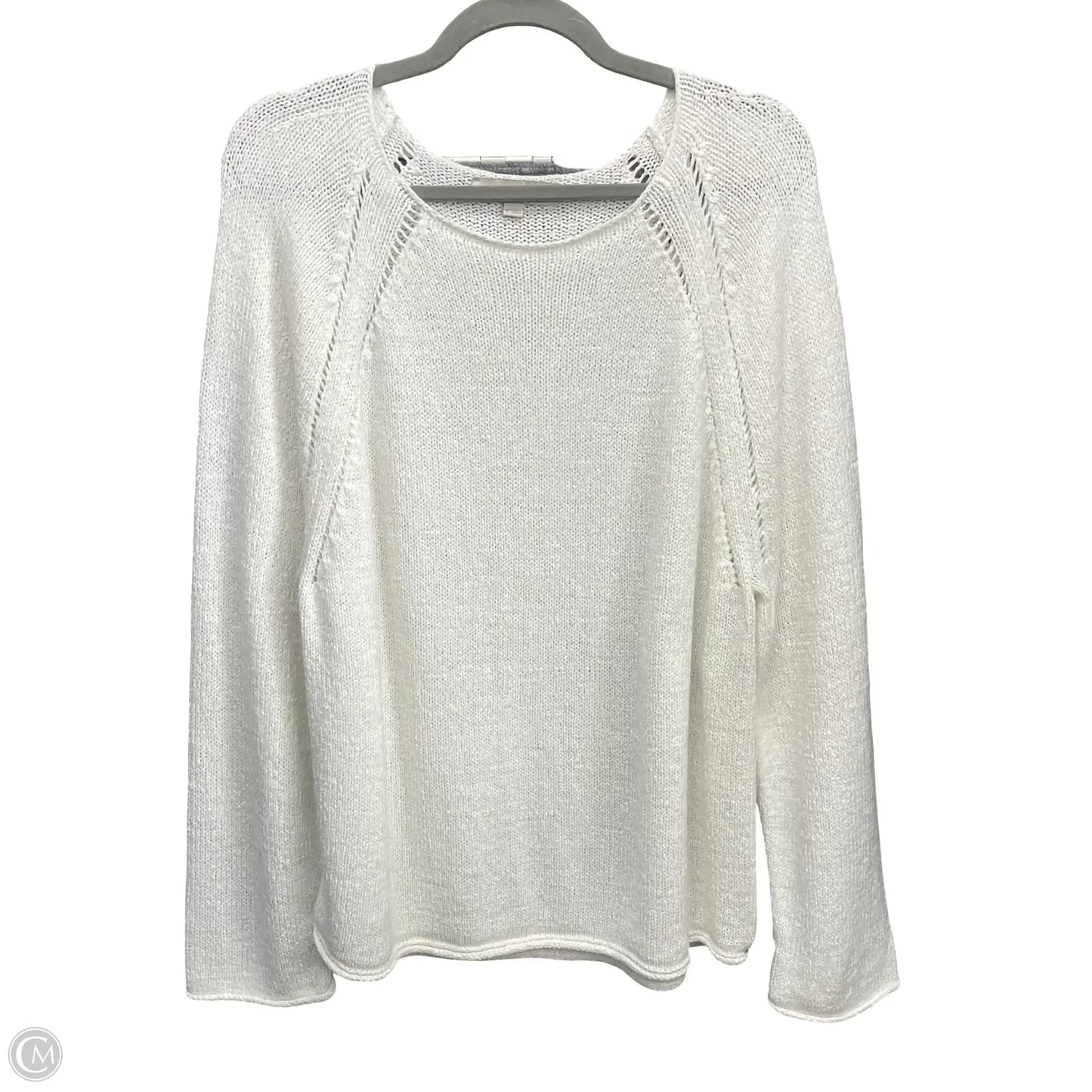 Sweater By Loft In Ivory, Size: Xl