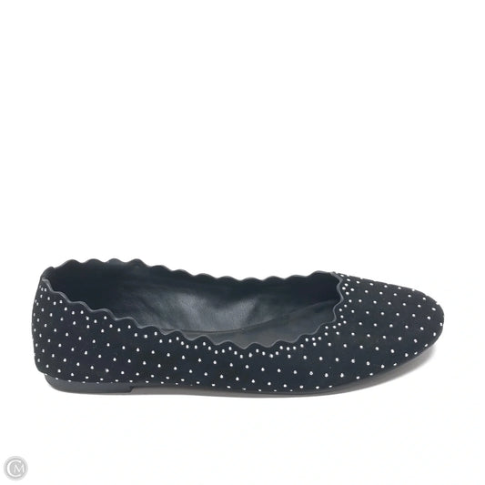 Shoes Flats By Gianni Bini In Black & Silver, Size: 8