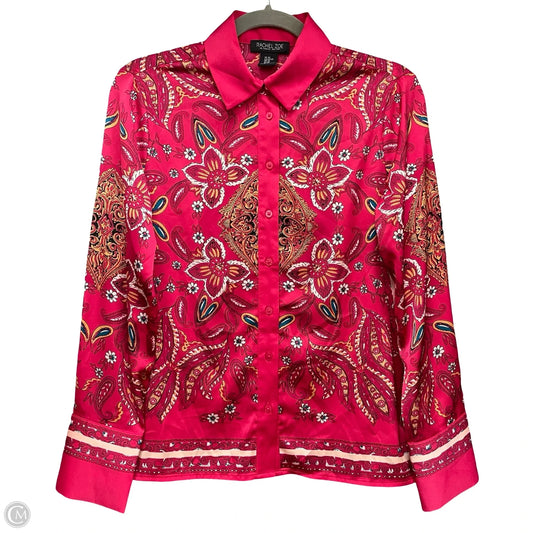 Blouse Long Sleeve By Rachel Zoe In Pink, Size: Xs