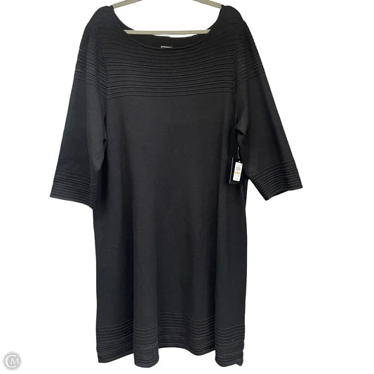 Dress Sweater By Cmc In Black, Size: 2x