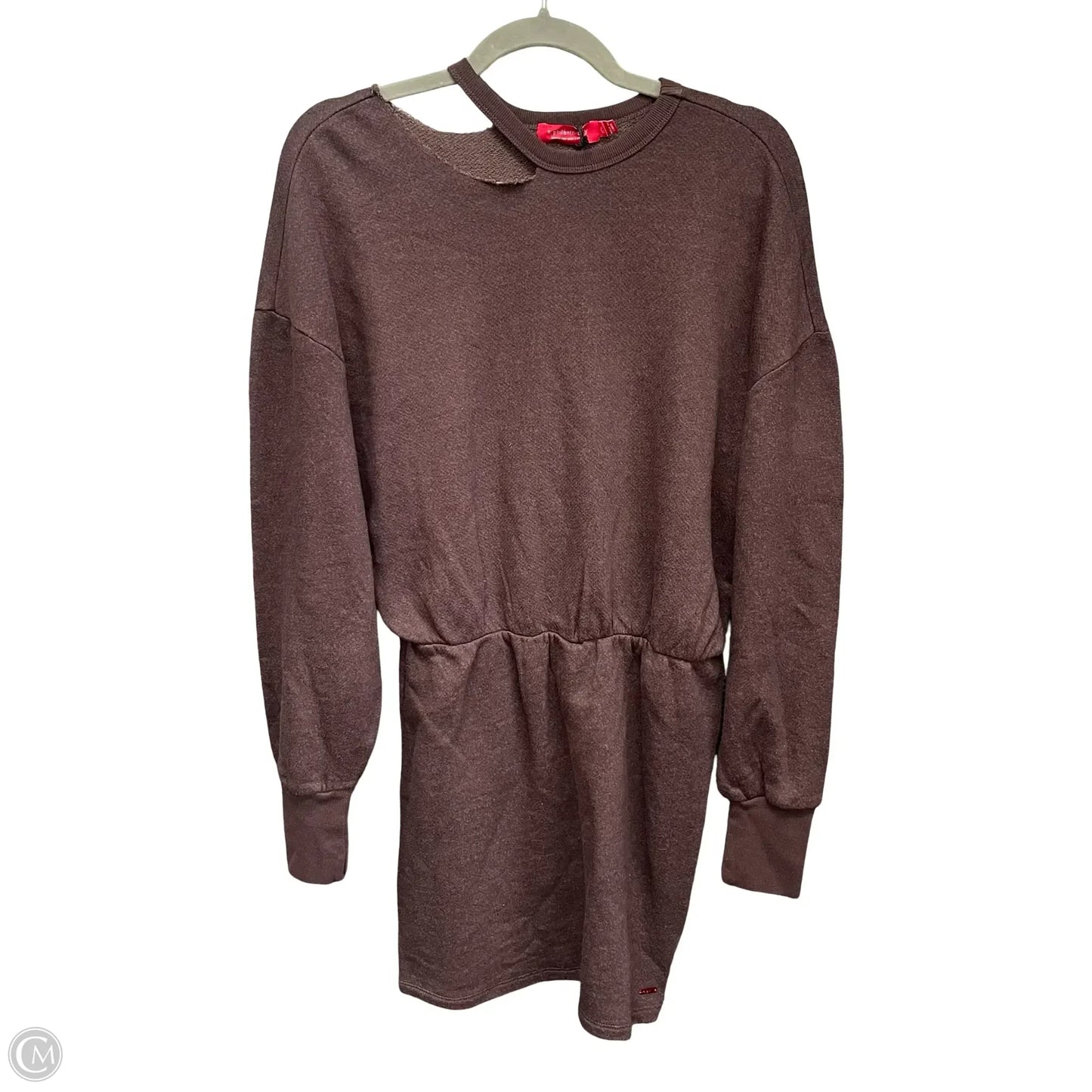 Dress Sweater By Cmb In Brown, Size: S