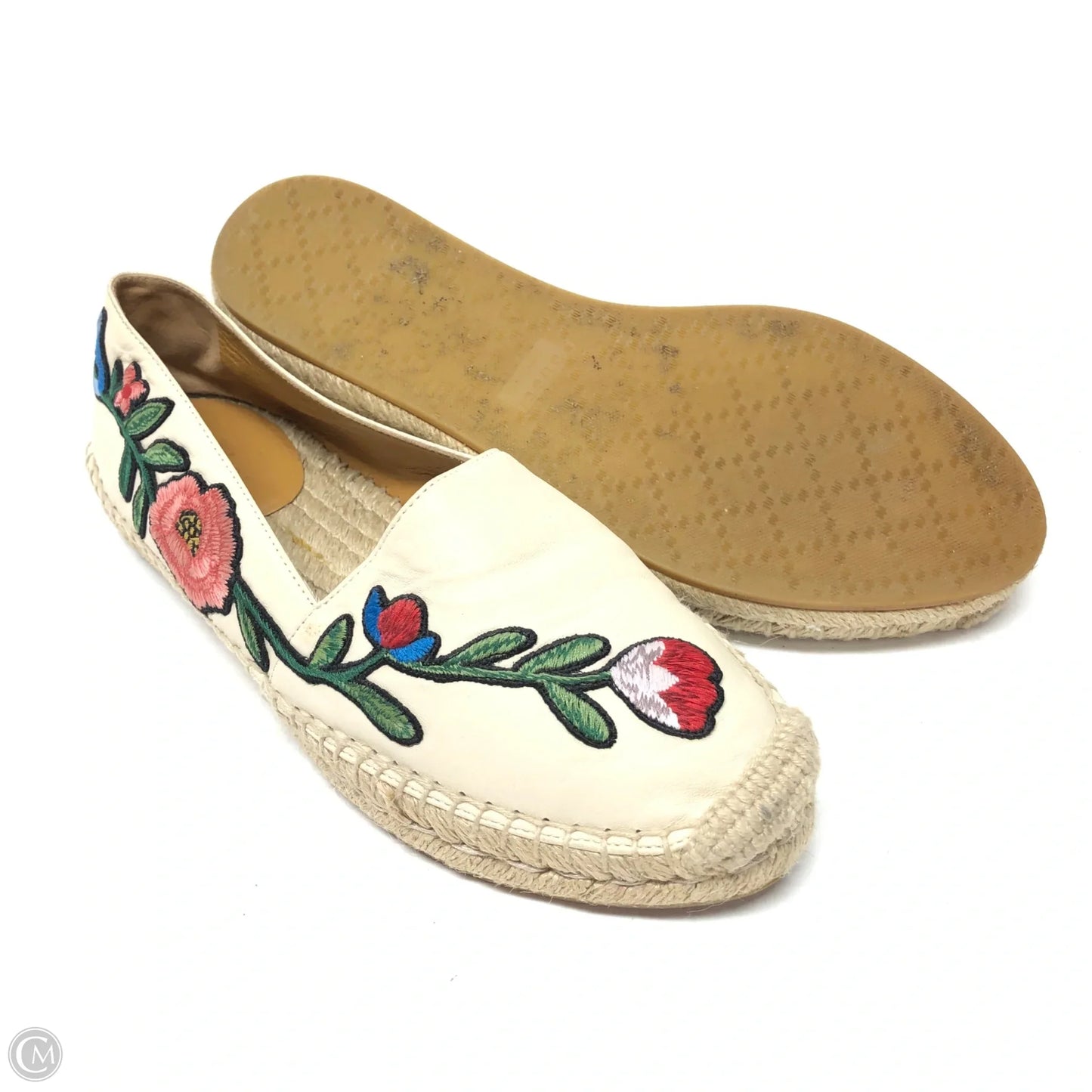 Shoes Luxury Designer By Gucci In Cream, Size: 7