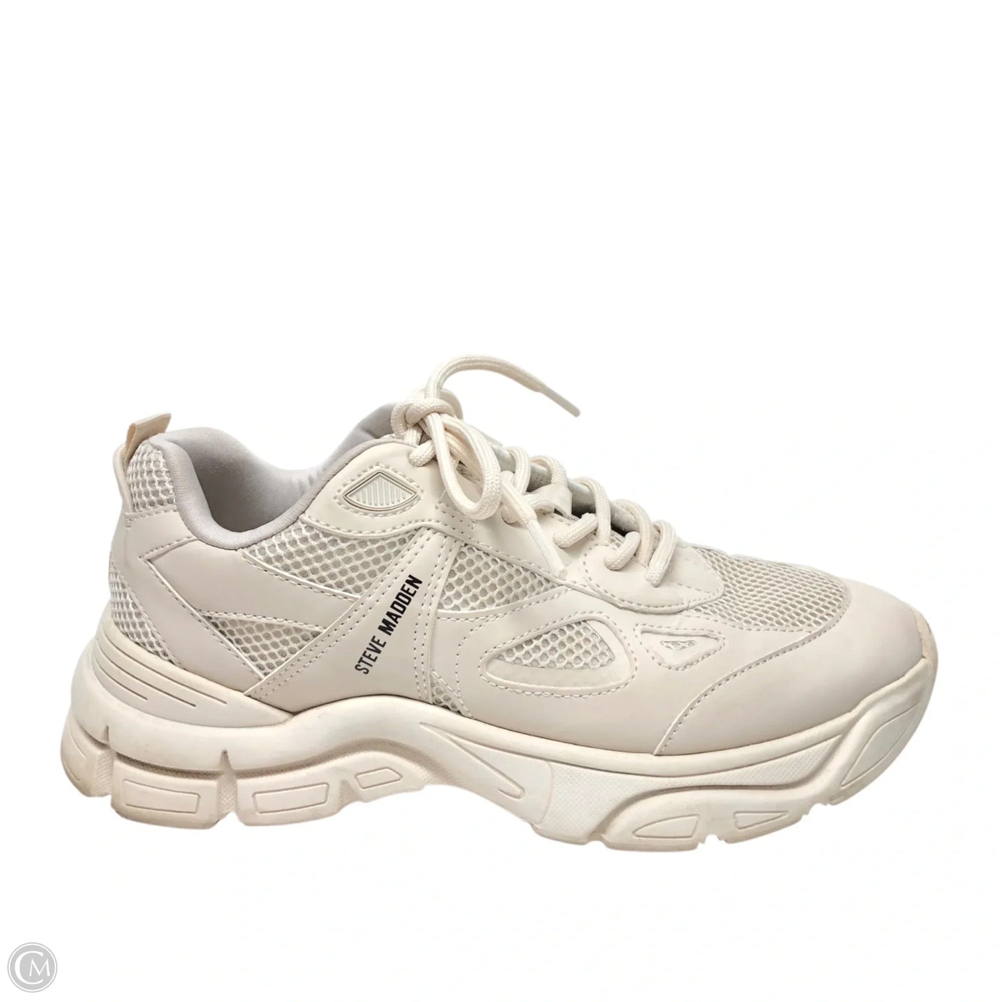 Shoes Sneakers By Steve Madden In Cream, Size: 9