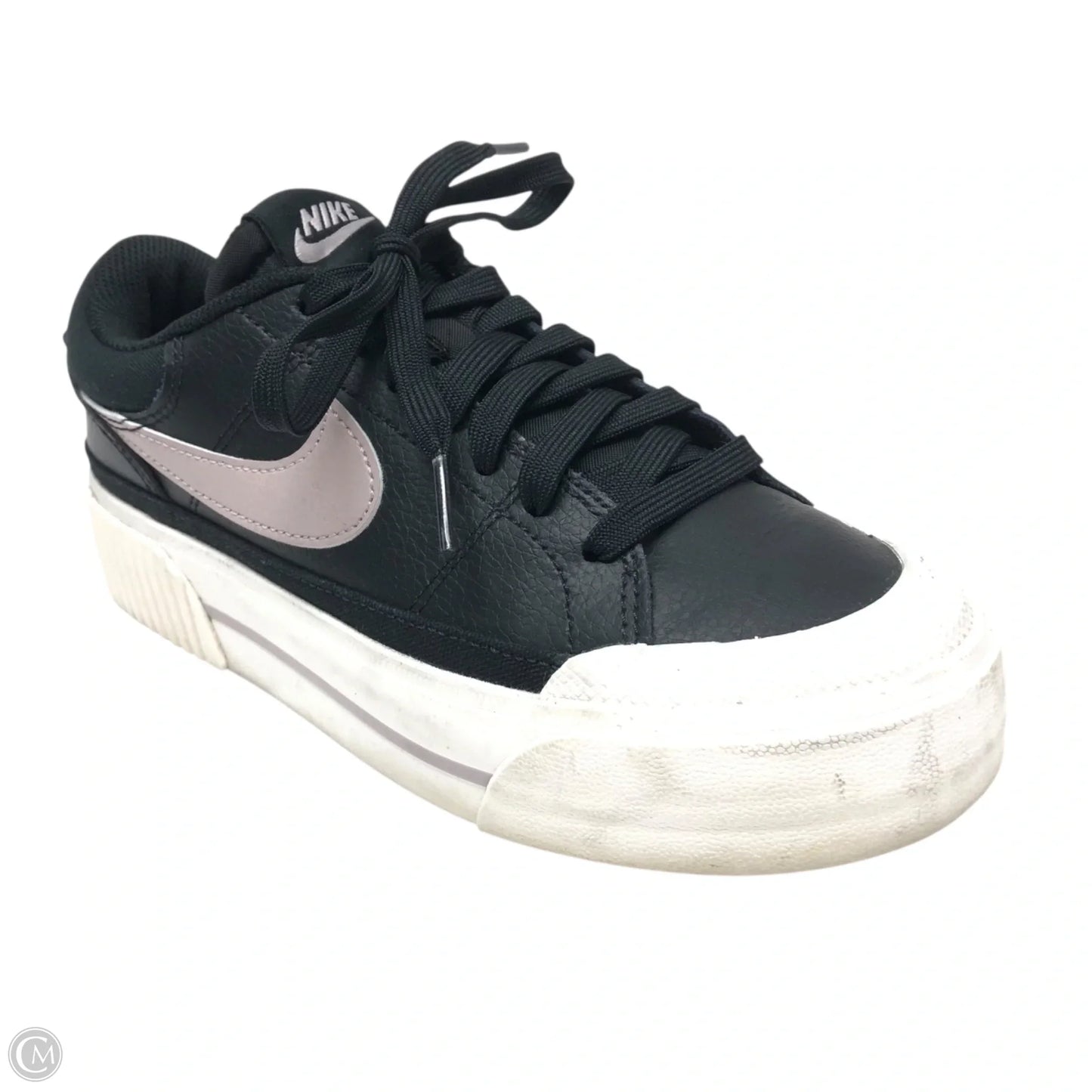 Shoes Sneakers Platform By Nike In Black & White, Size: 6