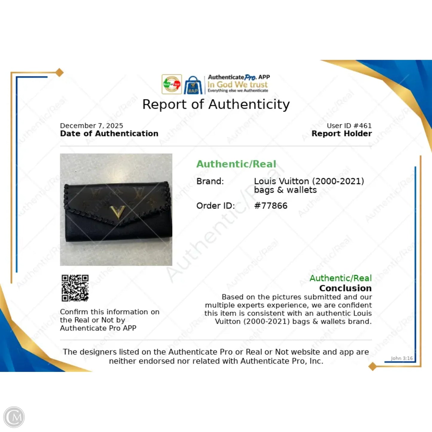 Wallet Luxury Designer By Louis Vuitton, Size: Large