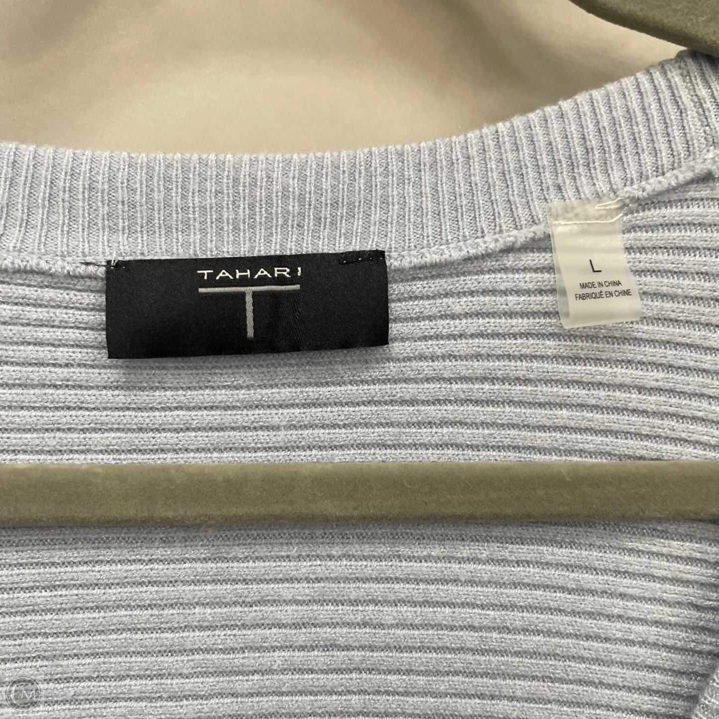 Cardigan By Tahari In Blue, Size: L