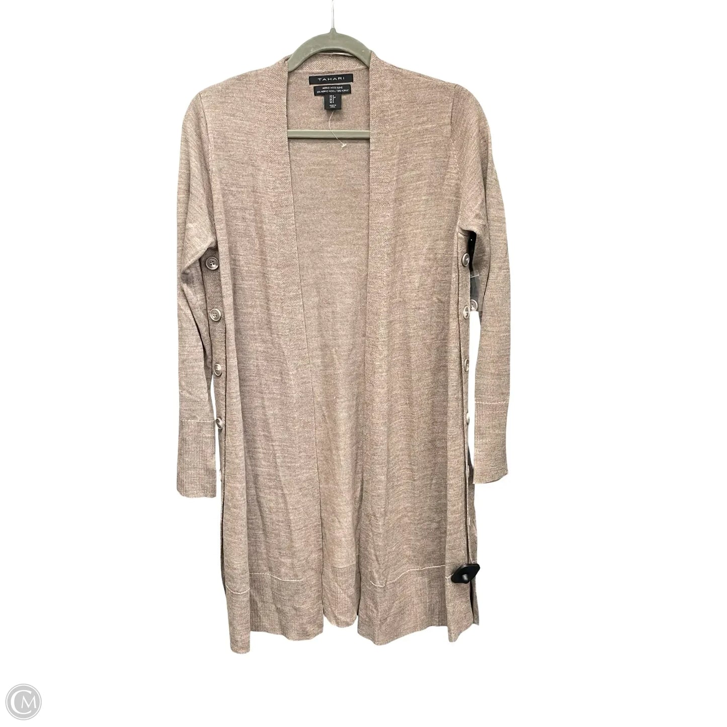 Cardigan By Tahari In Beige, Size: S