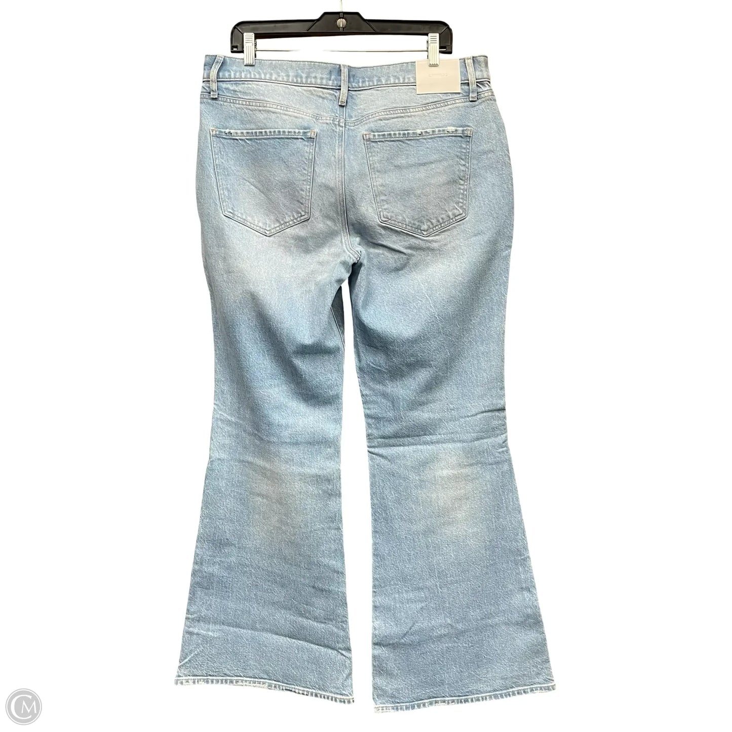Jeans Flared By Express In Blue Denim, Size: 14