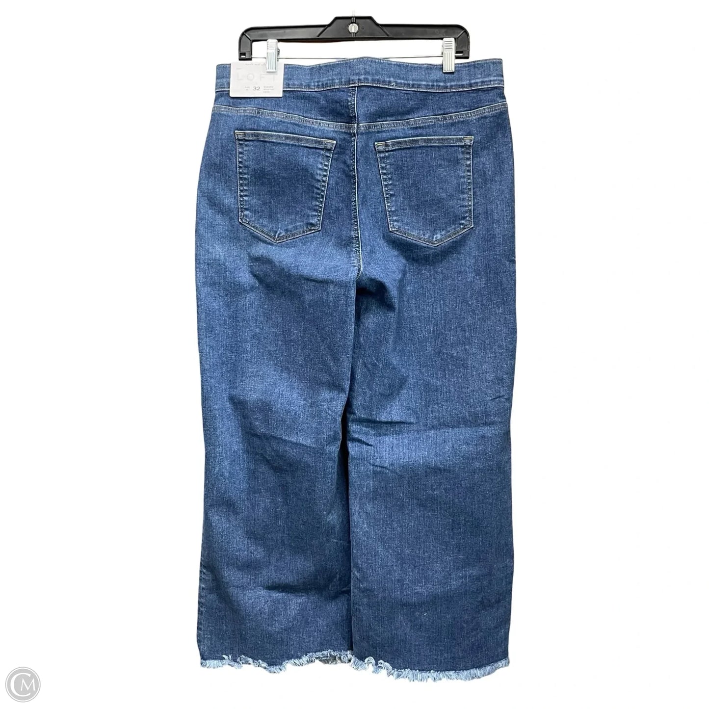 Jeans Wide Leg By Loft In Blue Denim, Size: 14
