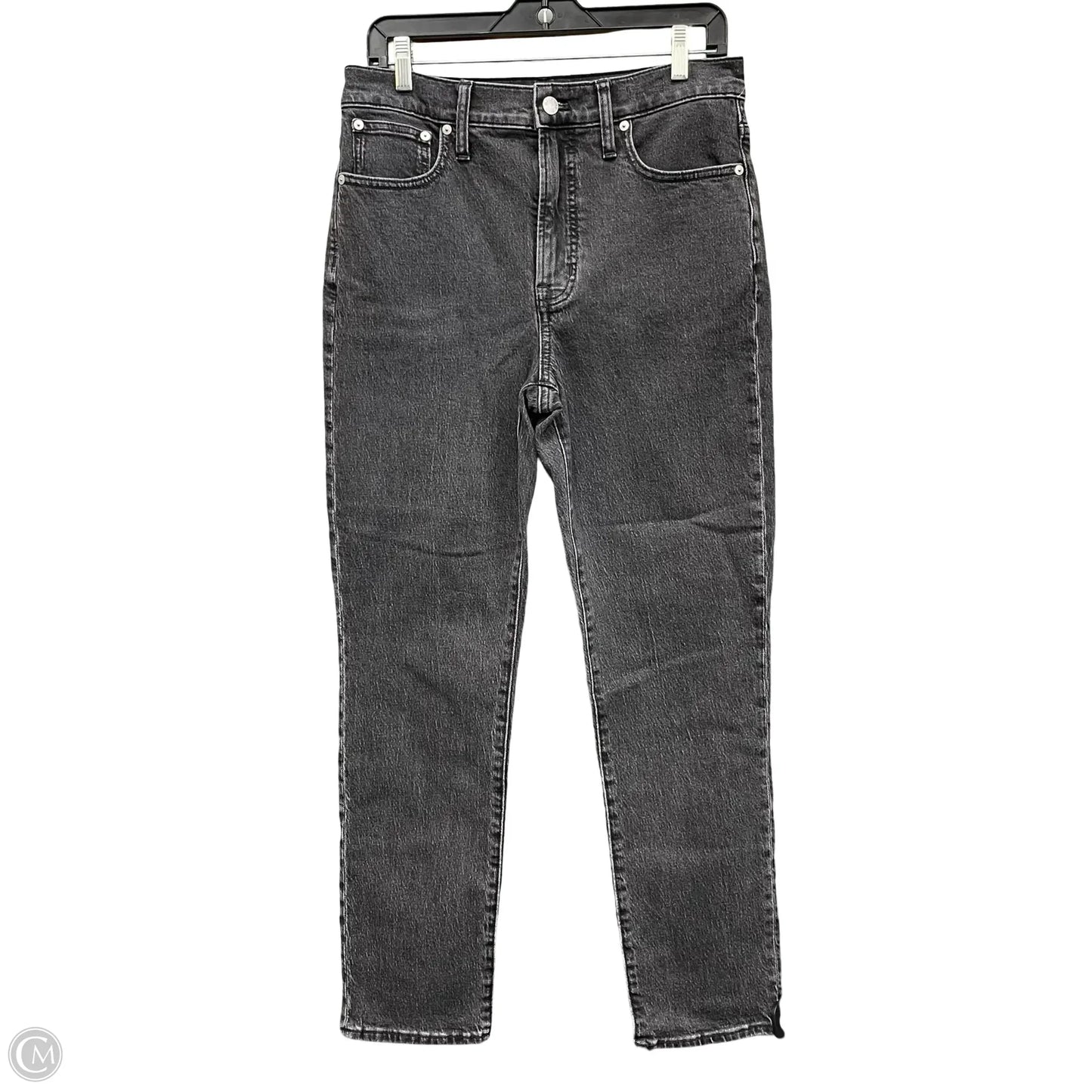 Jeans Straight By Madewell In Black Denim, Size: 6