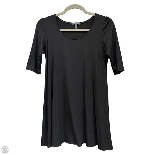 Tunic Short Sleeve By Eileen Fisher In Black, Size: Xs