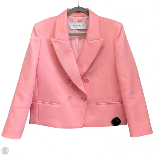 Blazer By Equipment In Pink, Size: 8
