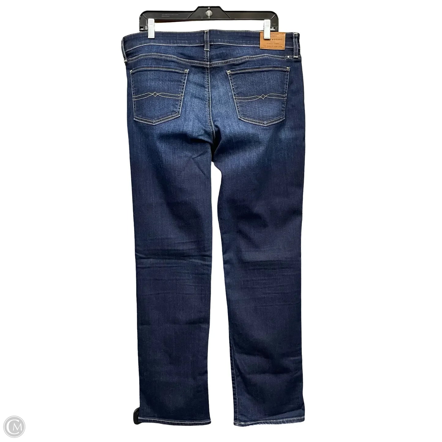 Jeans Straight By Lucky Brand In Blue Denim, Size: 16