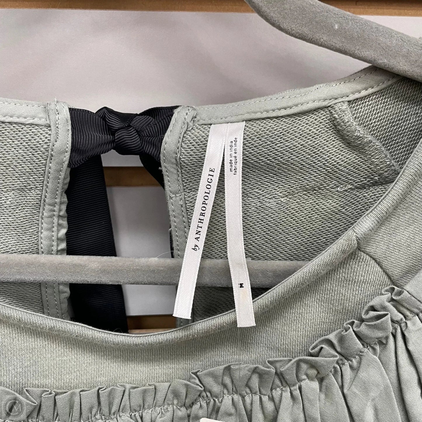 Top Short Sleeve By Anthropologie In Green, Size: M