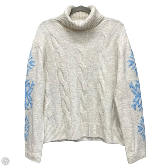 Sweatshirt Collar By Cece In Cream, Size: L