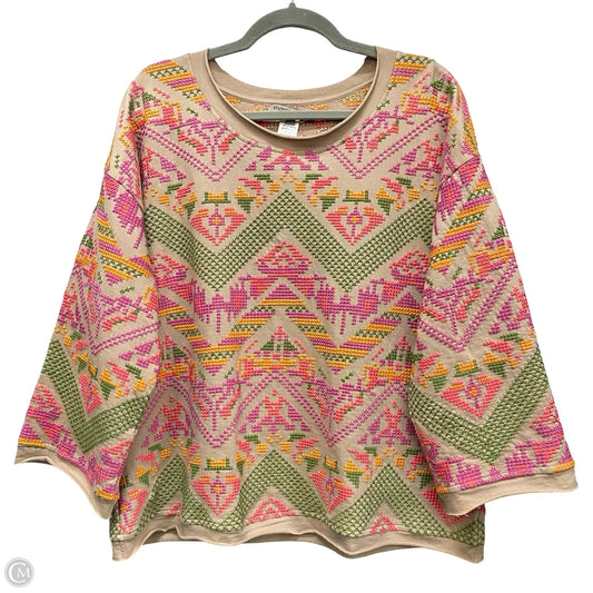 Sweater By Sharon Young In Beige, Size: L