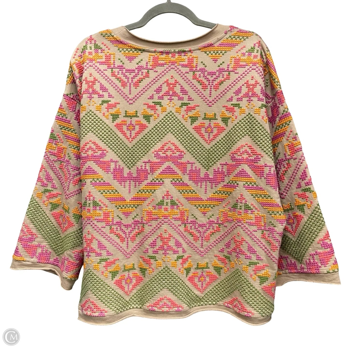 Sweater By Sharon Young In Beige, Size: L