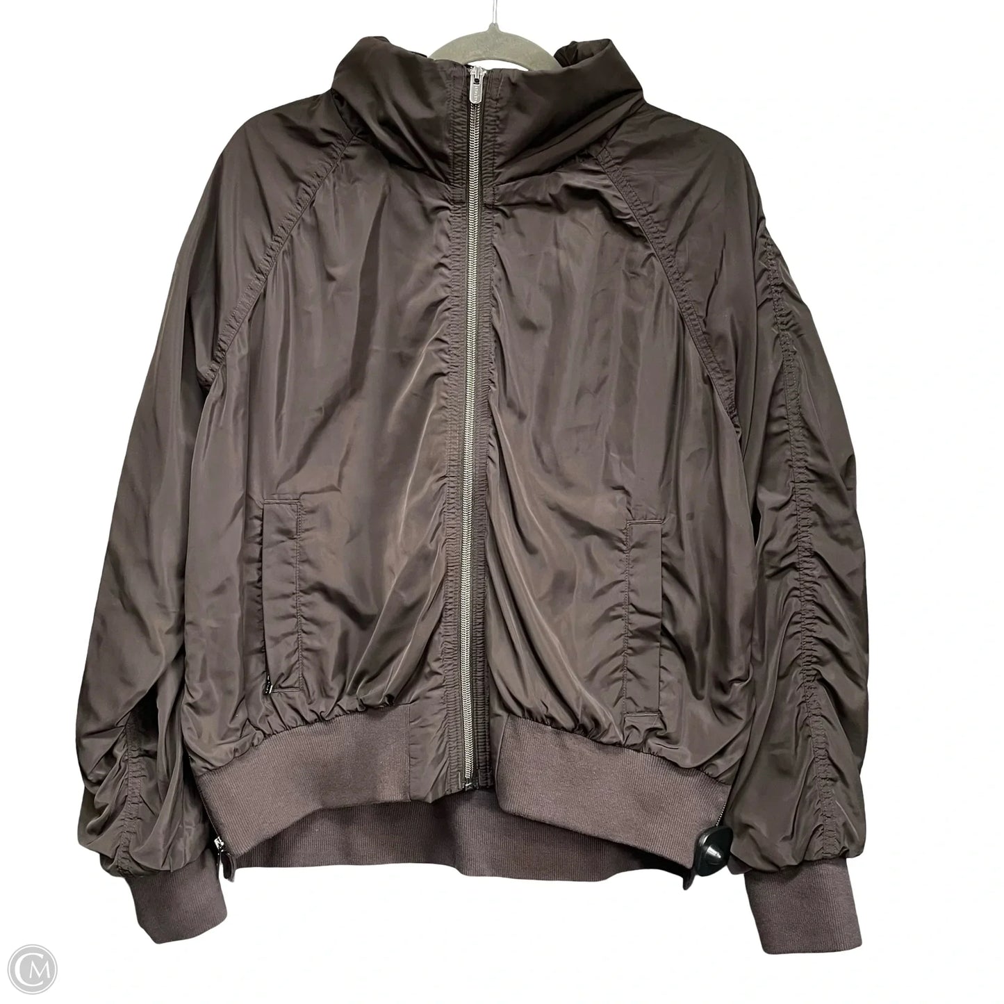 Athletic Jacket By Athleta In Brown, Size: L