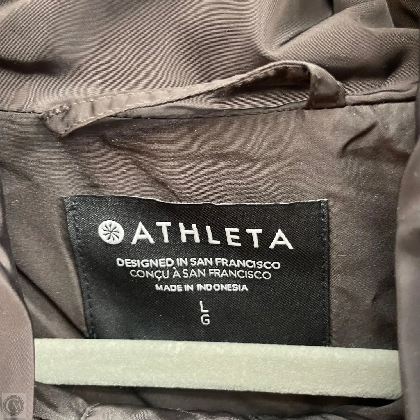 Athletic Jacket By Athleta In Brown, Size: L