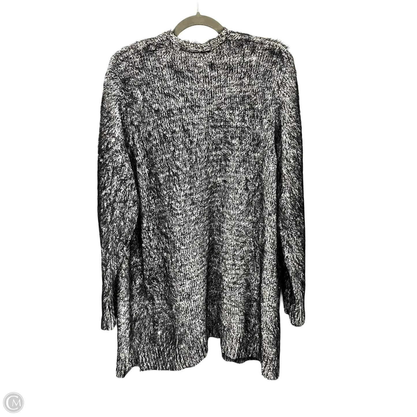 Sweater Cardigan By Lane Bryant In Black & Grey, Size: 1x
