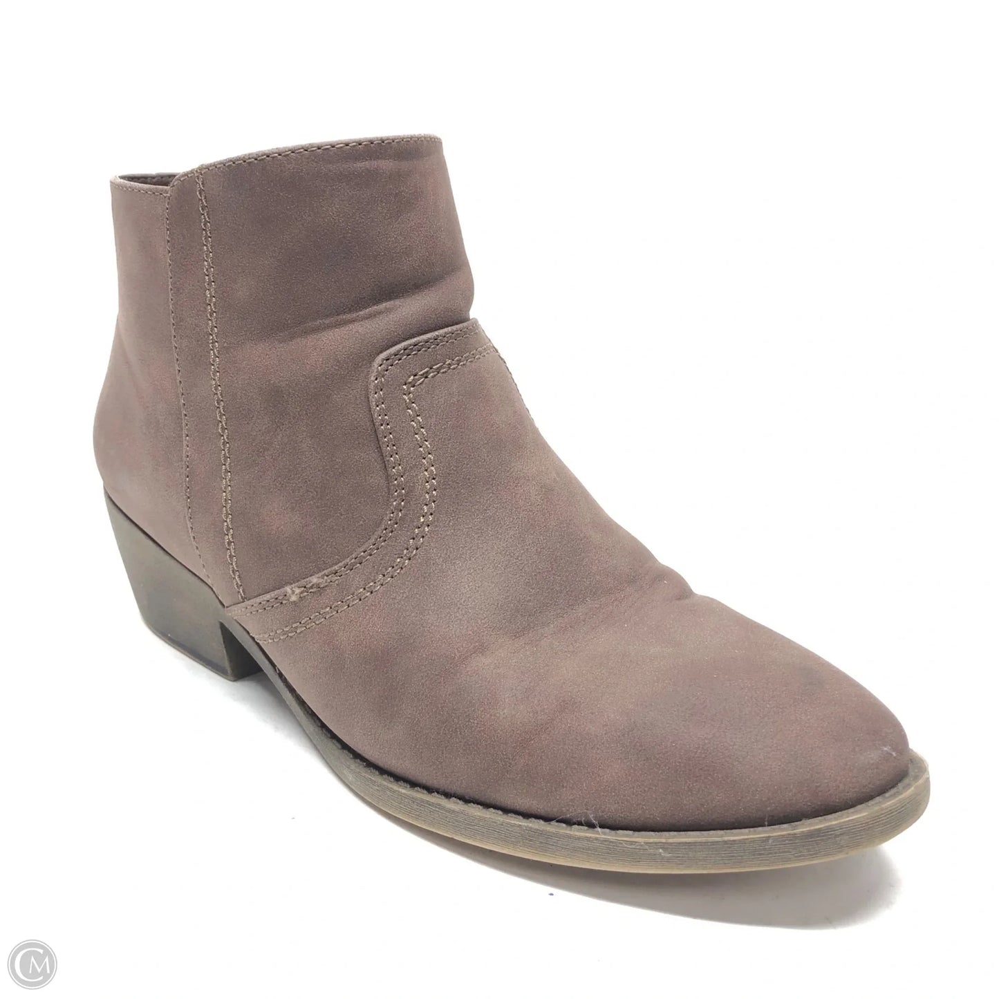 Boots Ankle Heels By Maurices In Brown, Size: 9