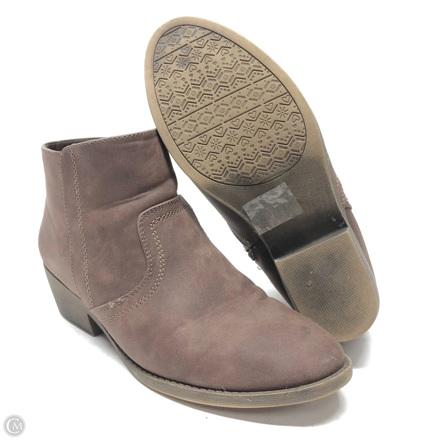 Boots Ankle Heels By Maurices In Brown, Size: 9