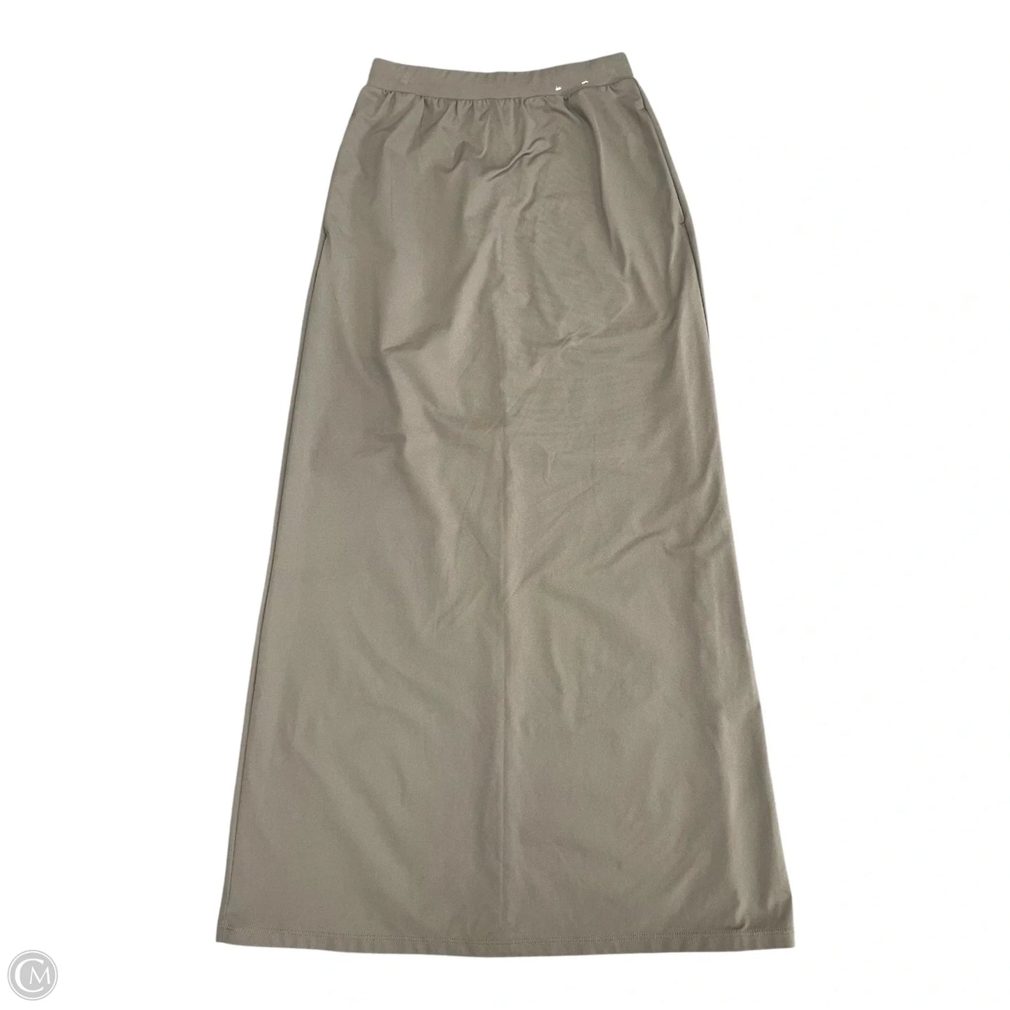 Skirt Midi By Uniqlo In Taupe, Size: Xxs
