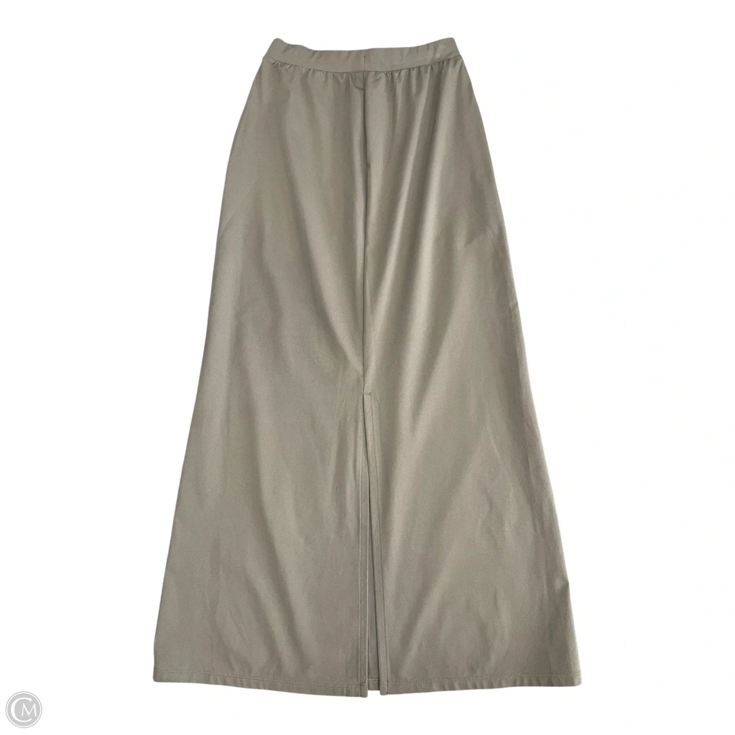 Skirt Midi By Uniqlo In Taupe, Size: Xxs