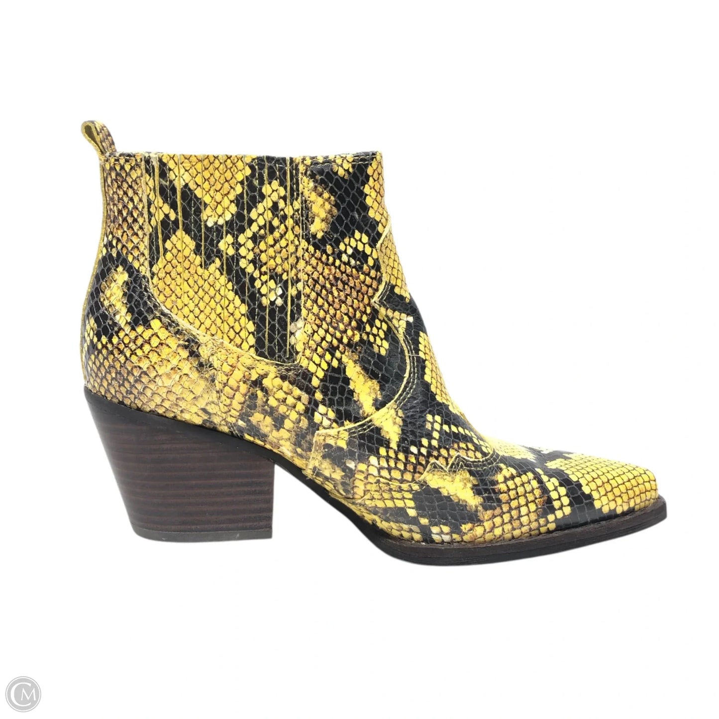 Boots Ankle Heels By Sam Edelman In Yellow, Size: 6
