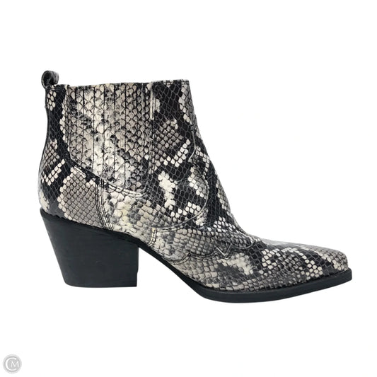 Boots Ankle Heels By Sam Edelman In Snakeskin Print, Size: 6