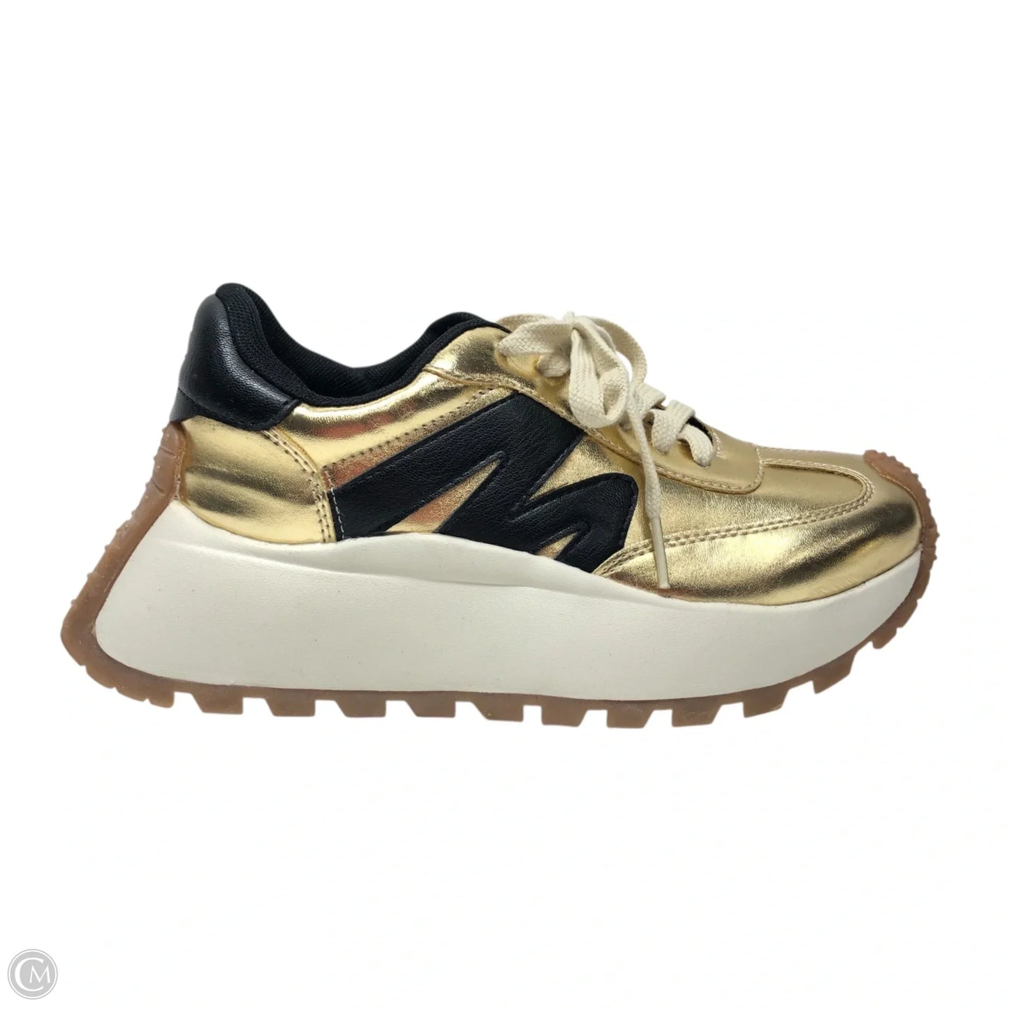Shoes Sneakers Platform By Steve Madden In Gold, Size: 6