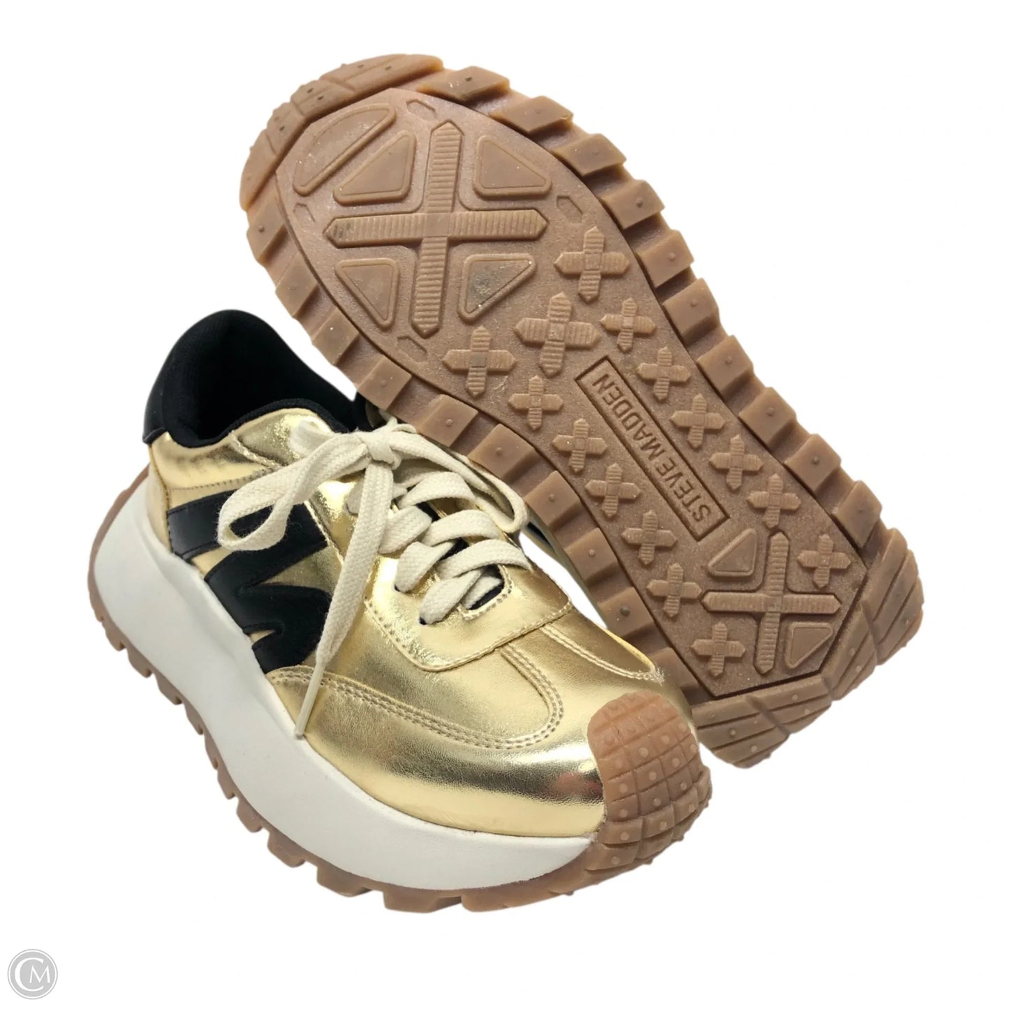 Shoes Sneakers Platform By Steve Madden In Gold, Size: 6