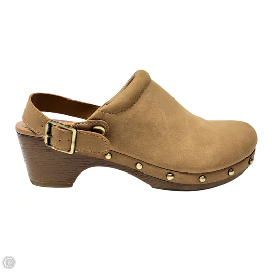 Shoes Heels Block By Ana In Brown, Size: 7.5