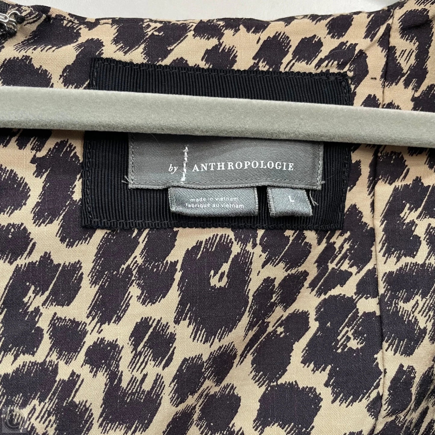 Dress Casual Midi By Anthropologie In Animal Print, Size: L