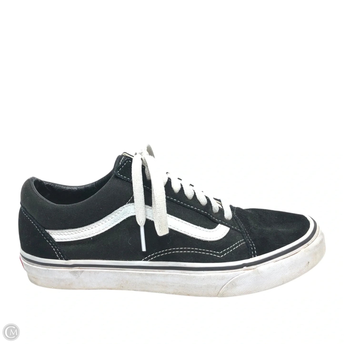 Shoes Sneakers By Vans In Black & White, Size: 10