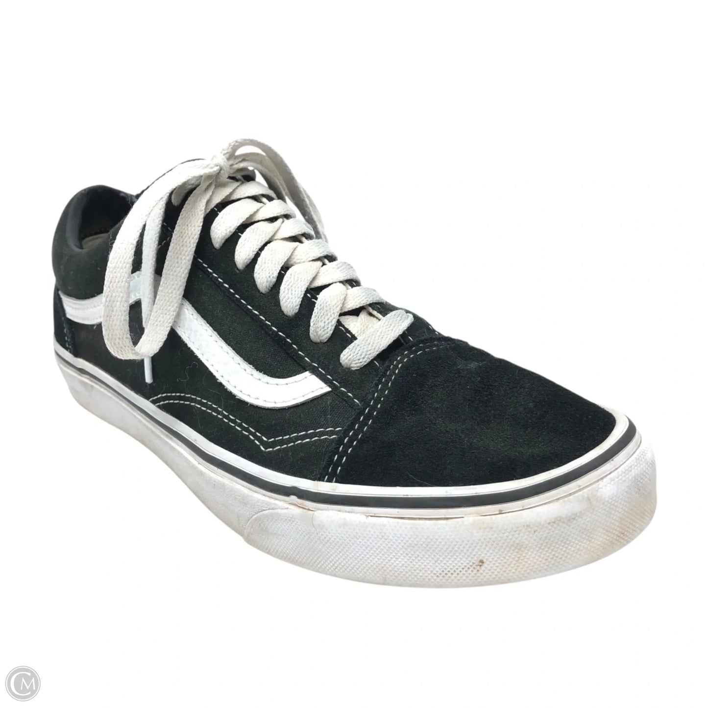 Shoes Sneakers By Vans In Black & White, Size: 10
