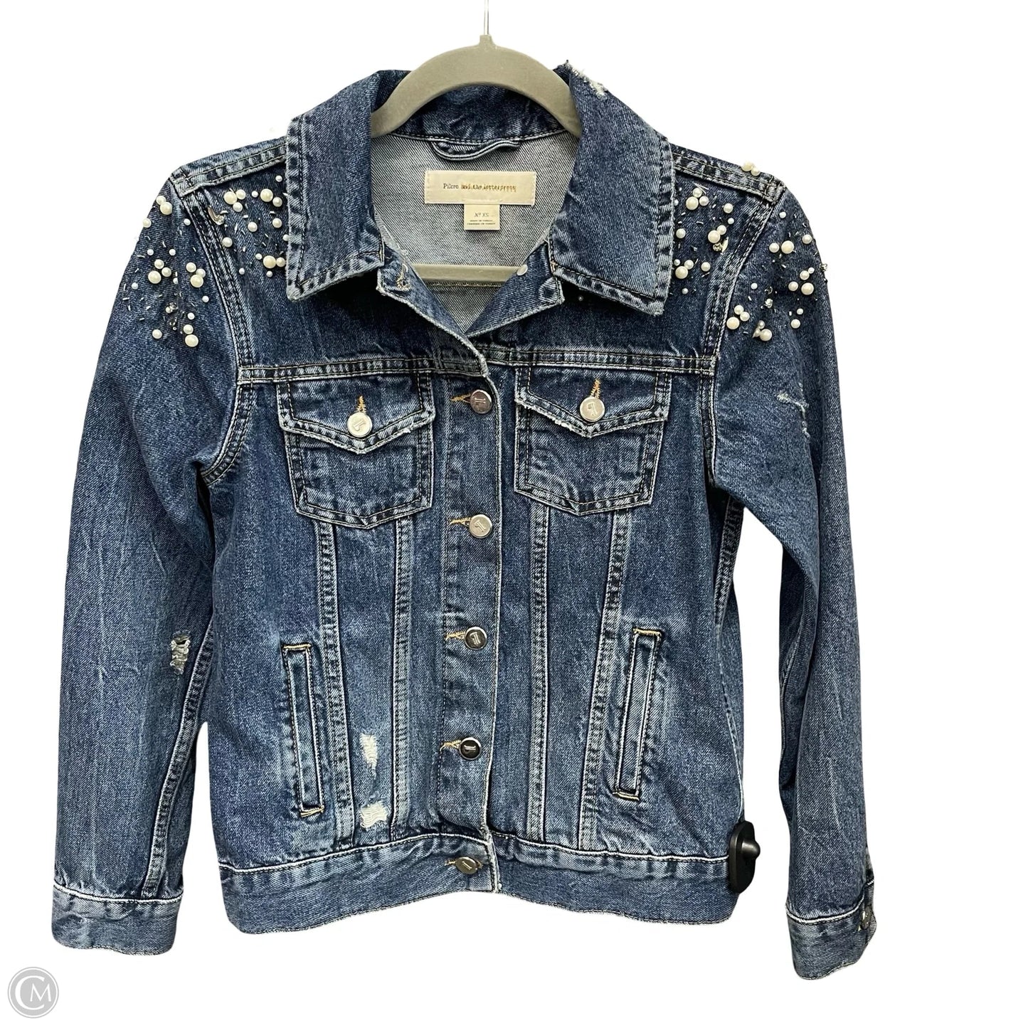 Jacket Denim By Pilcro In Blue Denim, Size: Xs