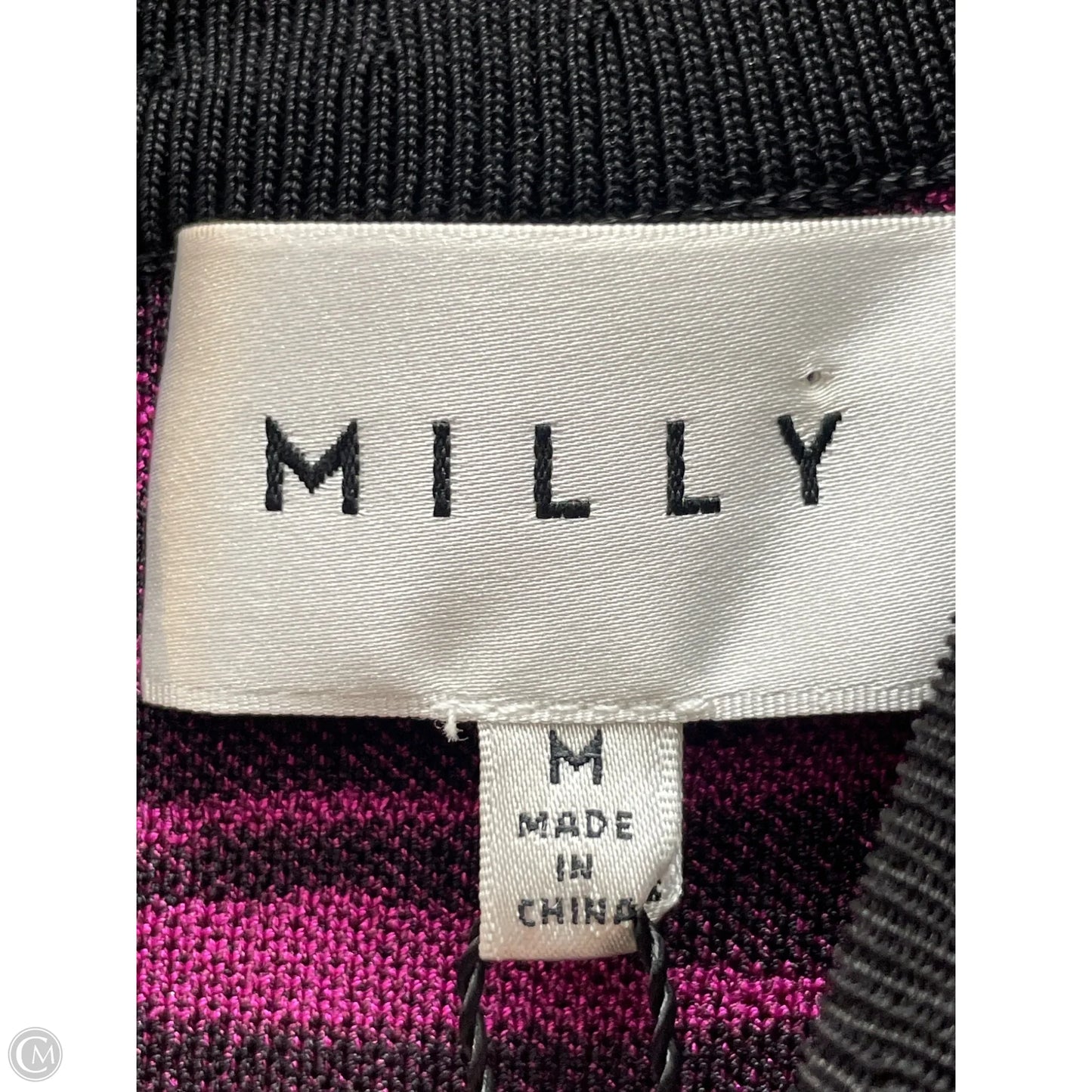 Dress Designer By Milly In Black & Pink, Size: M