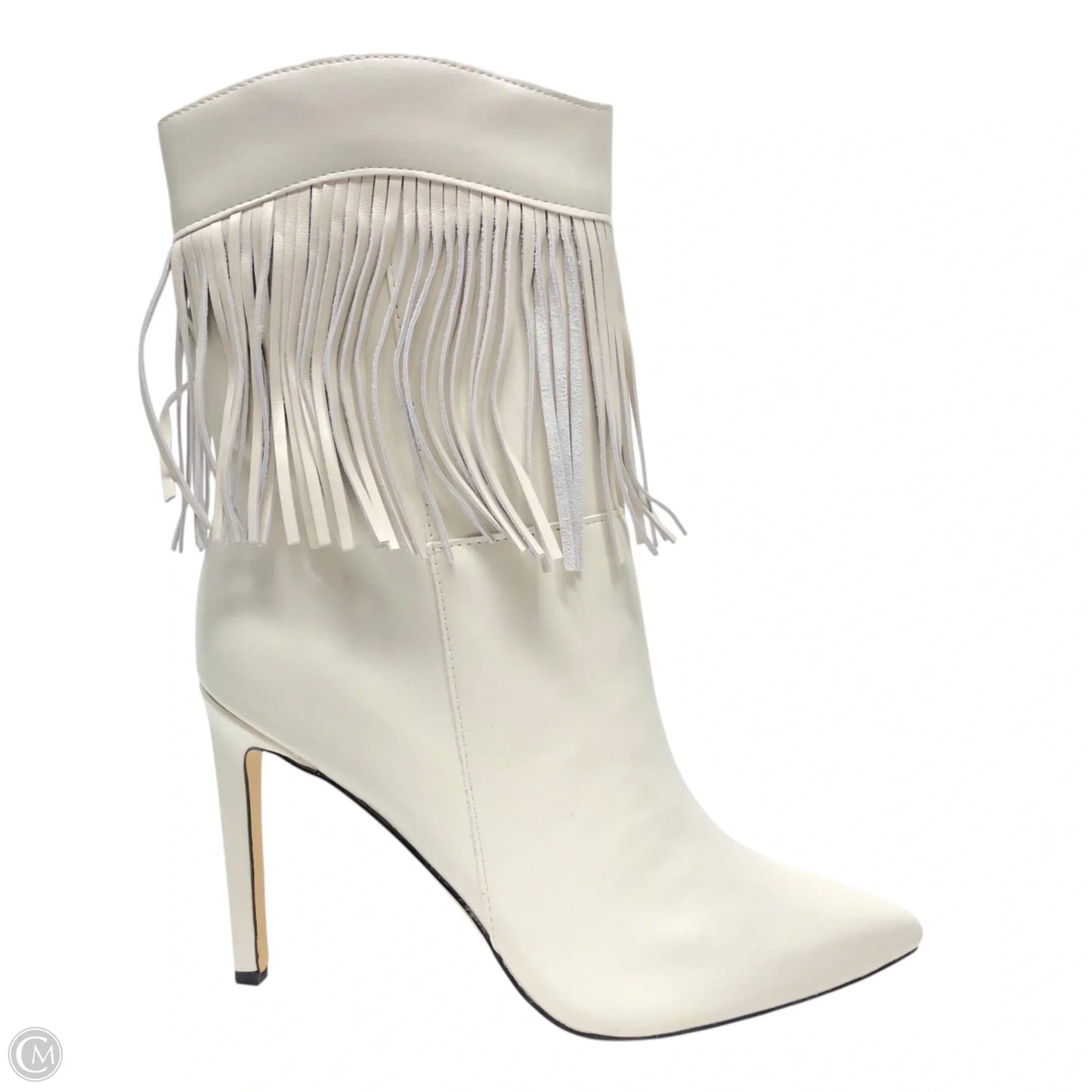 Boots Mid-calf Heels By Nine West In White, Size: 8