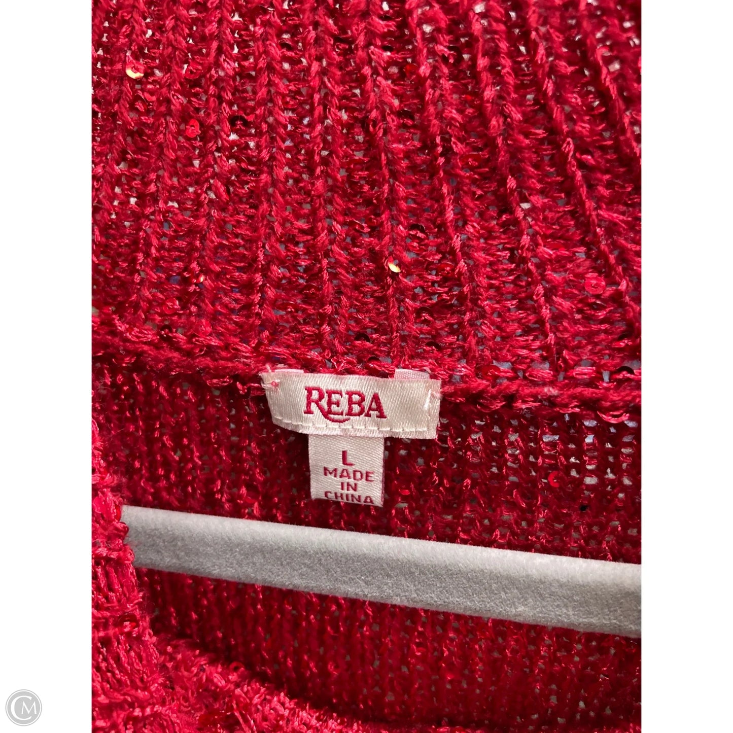 Sweatshirt Crewneck By Reba In Red, Size: L