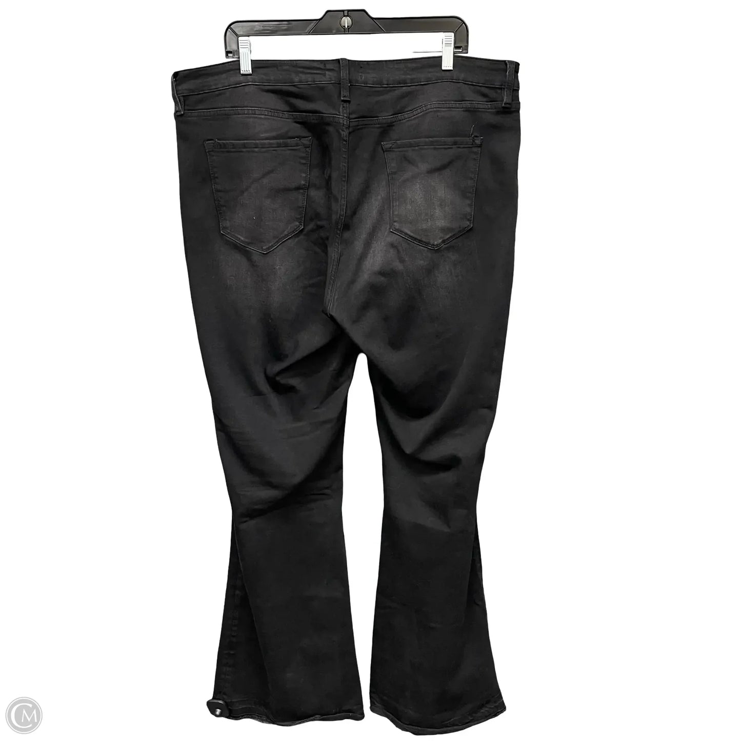 Jeans Flared By Kancan In Black Denim, Size: 18