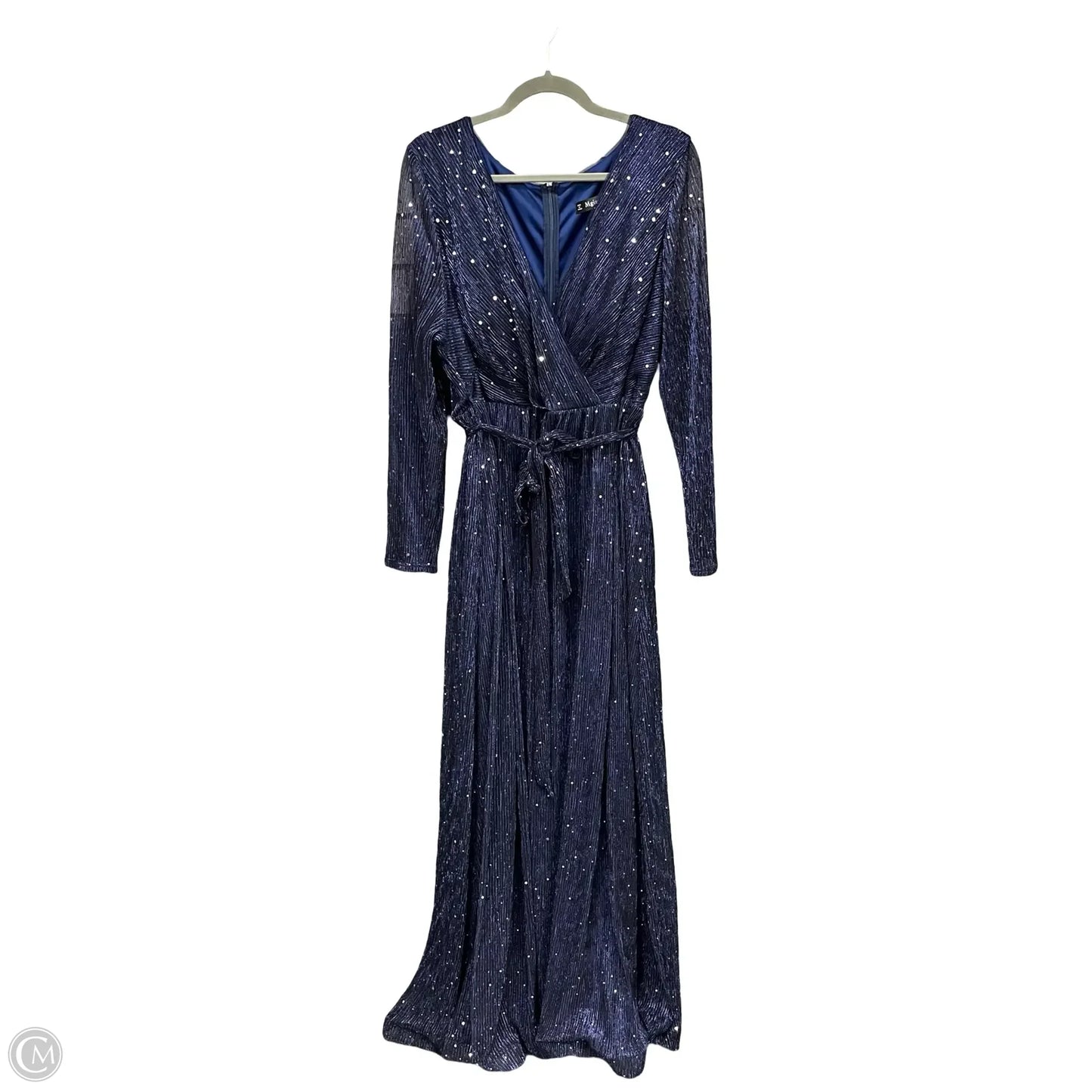 Dress Party Long By Clothes Mentor In Blue, Size: 3x