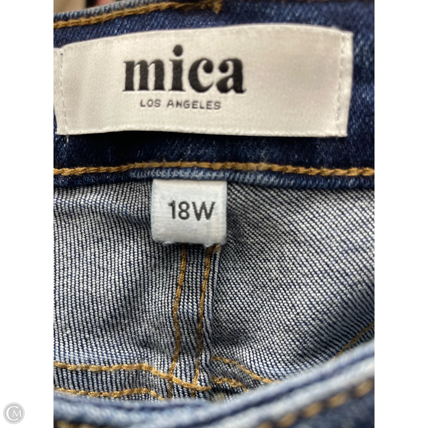 Jeans Flared By Cmc In Blue Denim, Size: 18