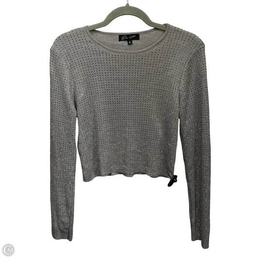 Top Long Sleeve By Clothes Mentor In Grey, Size: Xl