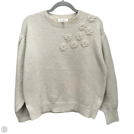 Sweater By Jessica Simpson In Beige, Size: M