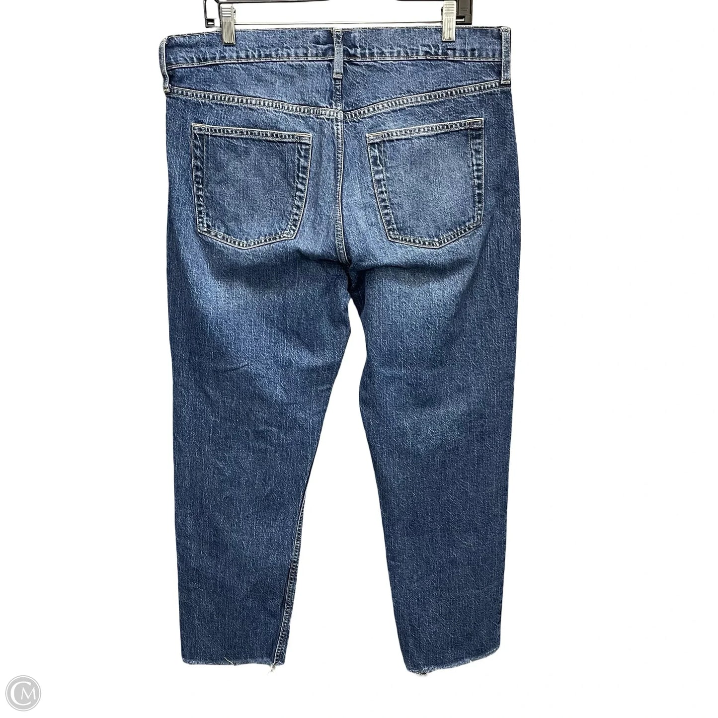 Jeans Straight By Gap In Blue Denim, Size: 16