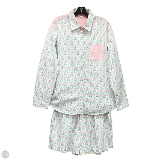 Shorts Set By Peach Love Cream California In Blue & Pink, Size: L